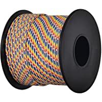 Brotree Paracord 2mm Cuerda de Nailon Paracaídas de 3 Hilos Hebras de Fibra Poliéster